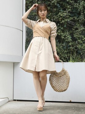 dazzlin SHOP STAFFさん（レディース・153cm）の夏コーディネート