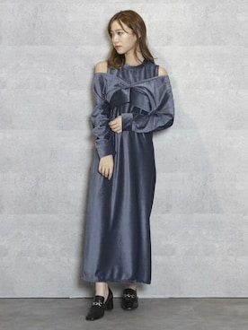 「dazzlin（ダズリン）のビットローファー（ローファー）」を使った、dazzlin SHOP STAFFさん（レディース・153cm）の夏コーディネート