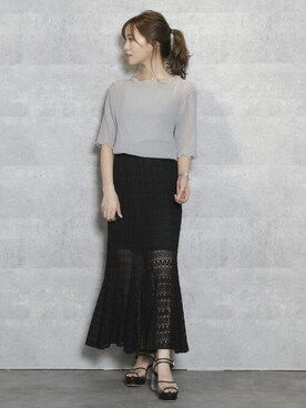 dazzlin SHOP STAFFさん（レディース・153cm）の夏コーディネート