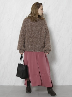 「dazzlin（ダズリン）のアイテム（バッグ）」を使った、dazzlin SHOP STAFFさん（レディース・148cm）の秋コーディネート