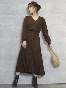 dazzlin SHOP STAFFさん（レディース・153cm）の冬コーディネート