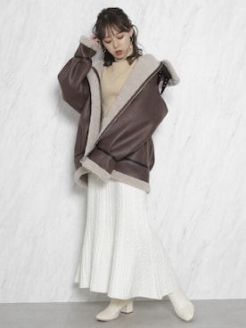 dazzlin SHOP STAFFさん（レディース・148cm）の冬コーディネート