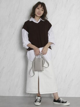 dazzlin SHOP STAFFさん（レディース・158cm）の冬コーディネート