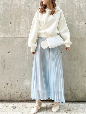 「プリーツ」｜dazzlin SHOP STAFFさん（レディース・160cm）の冬コーディネート