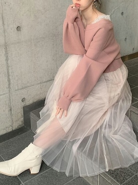 dazzlin SHOP STAFFさん（レディース・148cm）の冬コーディネート