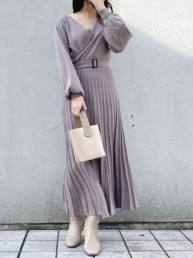 「プリーツ」｜dazzlin SHOP STAFFさん（レディース・163cm）の秋コーディネート