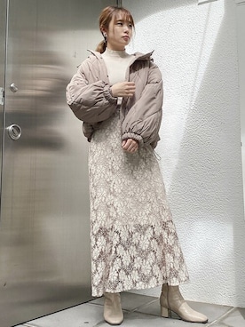 dazzlin SHOP STAFFさん（レディース・157cm）の冬コーディネート