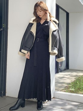 dazzlin SHOP STAFFさん（レディース・155cm）の冬コーディネート
