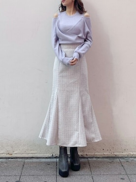 dazzlin SHOP STAFFさん（レディース・160cm）の冬コーディネート