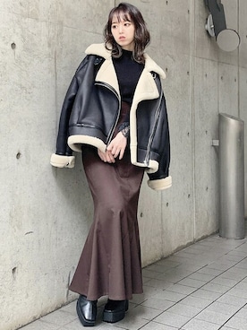 「サイドゴアブーツ」｜dazzlin SHOP STAFFさん（レディース・148cm）の冬コーディネート