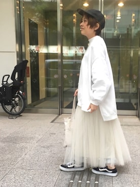 「平成最後のWEARISTAセンバツ」｜「アイテム（帽子）」を使った、るみっぺさん（レディース・150cm）の春コーディネート