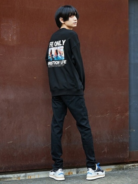 「バックプリント」｜D Factoryさん（メンズ・183cm）の秋コーディネート