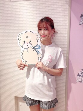「Honey Salon（ハニーサロン）のアイテム（パンツ）」を使った、madoka.さん（レディース・170cm）の夏コーディネート