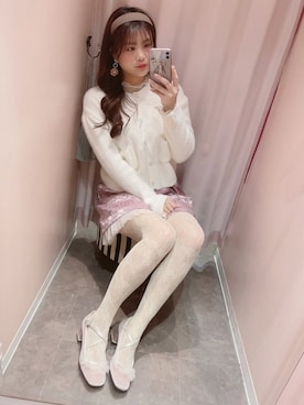 「Honey Salon（ハニーサロン）のアイテム（スカート）」を使った、madoka.さん（レディース・170cm）の秋コーディネート