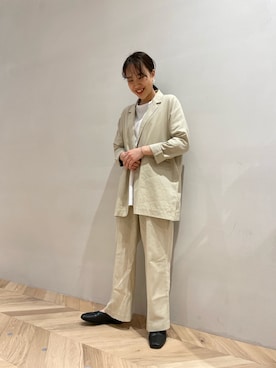 「スタミキ」｜「アイテム（ジャケット/アウター）」を使った、Nonoさん（レディース・168cm）の春コーディネート