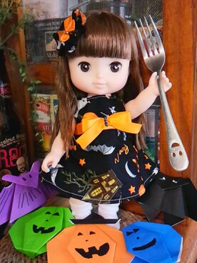 「wearhalloween2017」｜「アイテム（おもちゃ）」を使った、にいこ。さん（レディース・165cm）の秋コーディネート