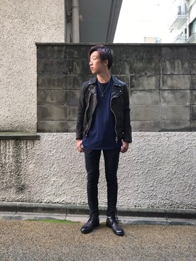 「SOLIDO（ソリード）のアイテム（スラックス）」を使った、KENTAさん（メンズ・184cm）の夏コーディネート