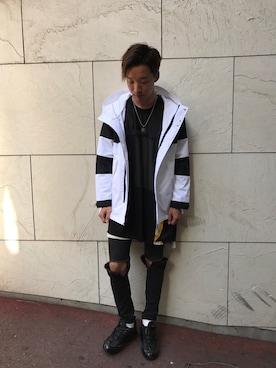 「LUSOR（ルーソル）のアイテム（ジャケット/アウター）」を使った、KENTAさん（メンズ・184cm）の秋コーディネート