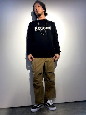 「YANUK（ヤヌーク）のアイテム（カーゴパンツ）」を使った、KENTAさん（メンズ・184cm）の夏コーディネート