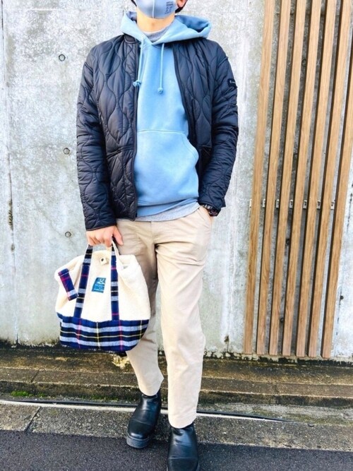 Global Work グローバルワーク のトートバッグを使った人気ファッションコーディネート Sciaky