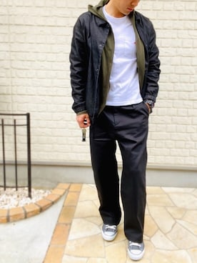「アイテム（ブルゾン）」を使った、dakuyanさん（メンズ・182cm・30代）の春コーディネート