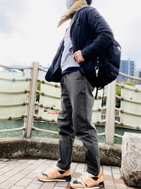 「パンツスタイル」｜dakuyanさん（メンズ・182cm・30代）の冬コーディネート