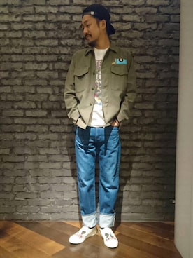 「hystericglamour」｜「アイテム（スリッポン）」を使った、matsuさん（メンズ・175cm）の秋コーディネート