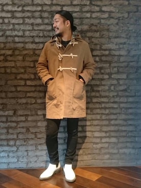 「hystericglamour」｜「アイテム（ダッフルコート）」を使った、matsuさん（メンズ・175cm）の秋コーディネート