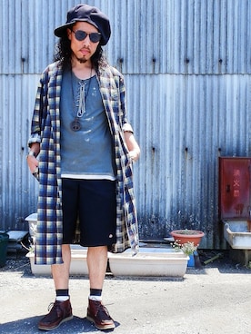 「VINTAGE（ヴィンテージ）のアイテム（福袋/福箱）」を使った、WILD☆CATさん（メンズ・176cm）の春コーディネート