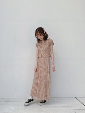 末永みゆさん（レディース・162cm）の春コーディネート