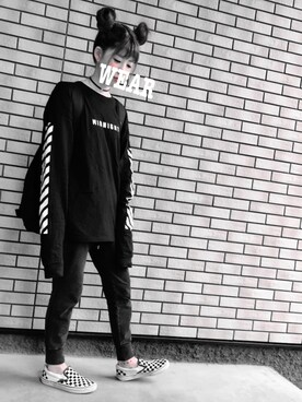 「アイテム（スリッポン、その他）」を使った、パルちゃんさん（レディース・159cm）の夏コーディネート