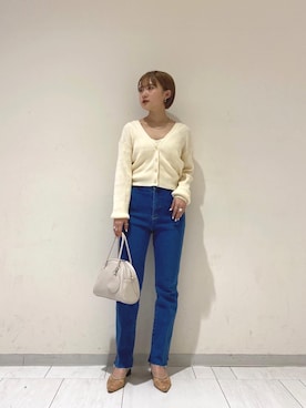 大賀彩乃さん(レディース・152cm)の春コーディネート