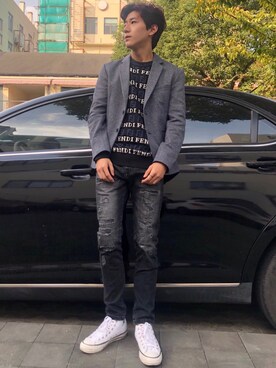 「日系极简」｜「アイテム（アクセサリー）」を使った、woosung_dさん（メンズ・175cm）の秋コーディネート