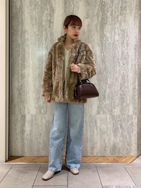 丸岡　愛美さん（レディース・158cm）の冬コーディネート