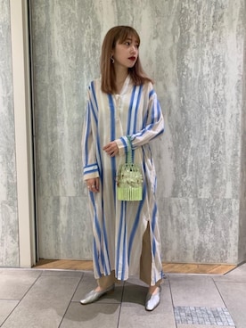 丸岡　愛美さん（レディース・158cm）の春コーディネート