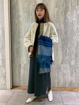 「RECOMMEND  ITEM STYLING」｜「アイテム（ブルゾン）」を使った、丸岡　愛美さん（レディース・159cm）の秋コーディネート