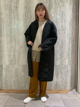 「ROTHCO（ロスコ）のアイテム（その他アウター）」を使った、丸岡　愛美さん（レディース・159cm）の秋コーディネート