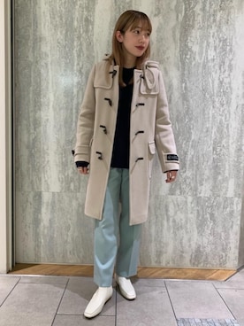 「RECOMMEND  ITEM STYLING」｜「アイテム（ダッフルコート）」を使った、丸岡　愛美さん（レディース・159cm）の秋コーディネート