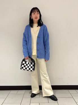 「RECOMMEND  ITEM STYLING」｜「アイテム（アクセサリー）」を使った、丸岡　愛美さん（レディース・159cm）の冬コーディネート