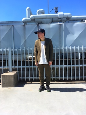 「アイテム（Tシャツ/カットソー、その他）」を使った、UNITED TOKYO 永瀬 雄太さん（メンズ・163cm）の春コーディネート