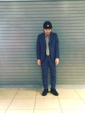 「アイテム（ネクタイ）」を使った、UNITED TOKYO 永瀬 雄太さん（メンズ・163cm）の夏コーディネート