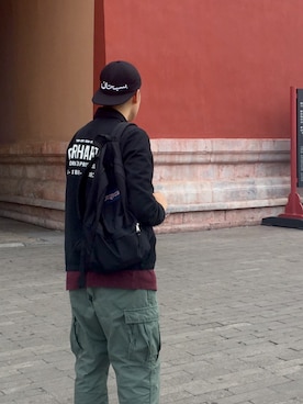 「Carhartt WIP（カーハートダブリューアイピー）のアイテム（その他アウター）」を使った、あいーんさん（メンズ・180cm）の春コーディネート