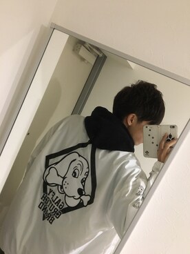 「GALFY（ガルフィー）のアイテム（ジャケット/アウター）」を使った、ぬさん（メンズ・180cm）の冬コーディネート