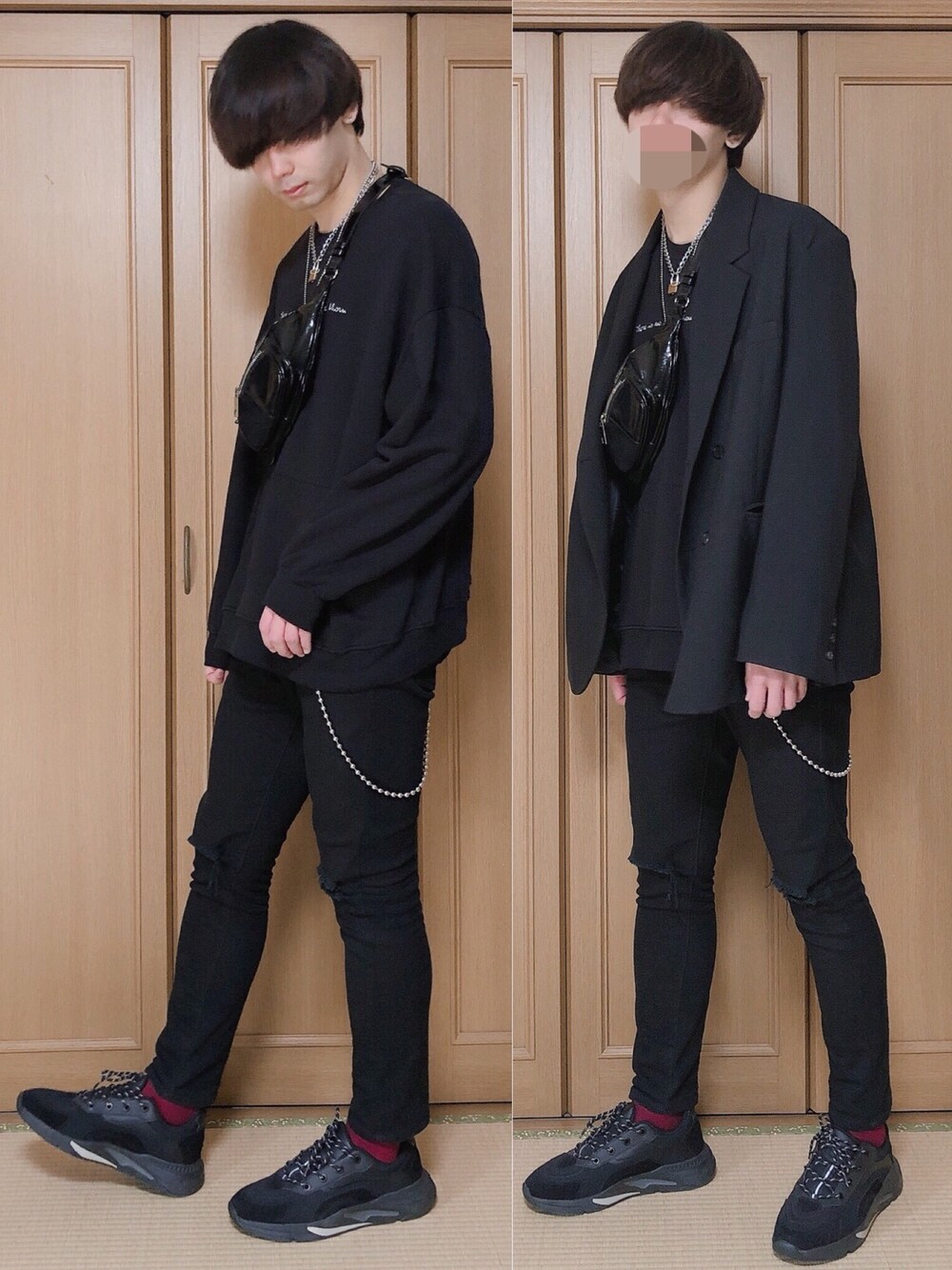 インフルエンサーTAKUMA×G.O.C バラ刺繍クルーネックトレーナー黒 インフルエンサー TAKUMA × G.O.C バラ刺繍 クルーネックトレーナーを