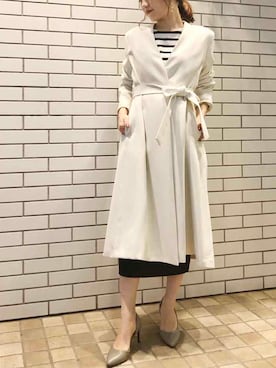「マリン」｜「アイテム（その他アウター）」を使った、Liesse STAFFさん（レディース・158cm）の冬コーディネート