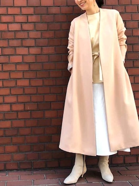 Liesse STAFFさん（レディース・156cm）の冬コーディネート