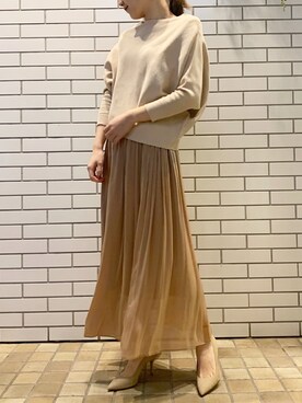 Liesse STAFFさん（レディース・158cm）の冬コーディネート