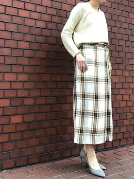 Liesse STAFFさん（レディース・156cm）の冬コーディネート