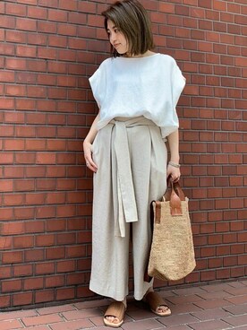 Liesse STAFFさん（レディース・153cm）の夏コーディネート