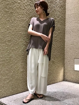 Liesse STAFFさん（レディース・158cm）の夏コーディネート